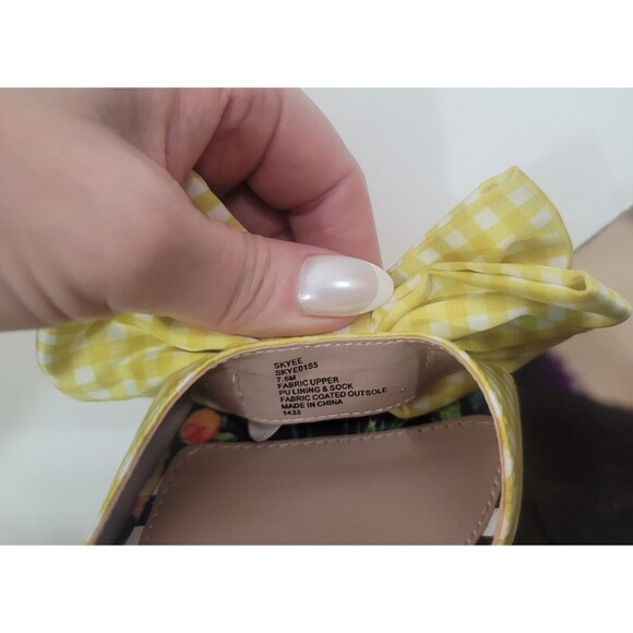 Betsey Johnson NEW Skyee Heeled Bow Slide Sandals Sz.7.5 M - Picture 8 of 9